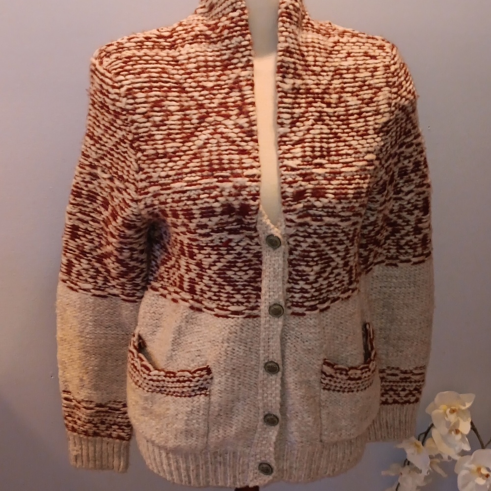 Aritzia Wilfred wool alpaca blend cardigan